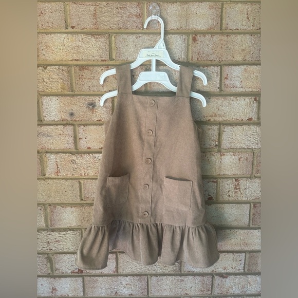 Rare Editions Tan and Black Leopard Print Dress size 4T - Picture 7 of 8